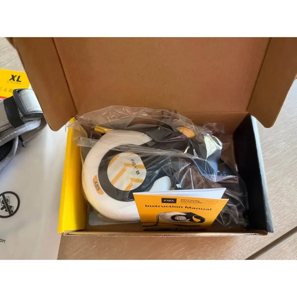 FIDA Lead Safe Set: Retractable Leash & No‑Pull Harness‎ XL Pet Training